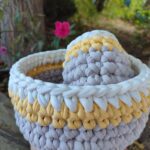 سبد تریکو دستباف