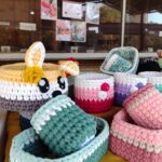 سبد تریکو دستباف