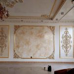 پتینه نقاشی سقفی ودیواری گچبری میکروسمنت ، تهران، سعادت‌آباد