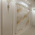 اجرای پتینه میکروسمنت ورق طلا، تهران، شهران شمالی