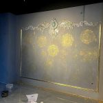 پتینه نقاشی سقفی ودیواری گچبری میکروسمنت ، تهران، سعادت‌آباد