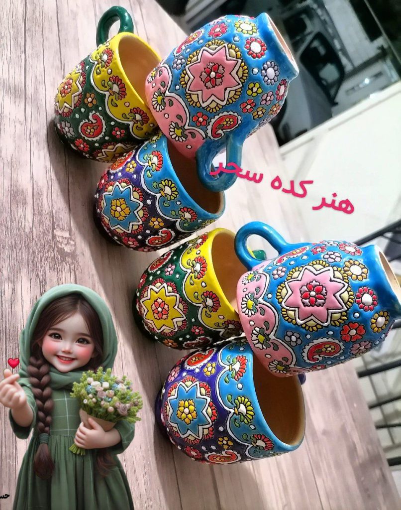 انواع ظروف مینا کاری به سفارش شما