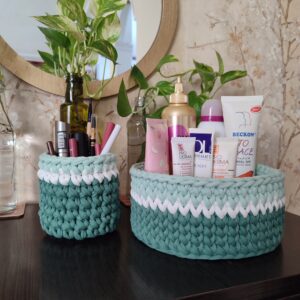 سبد تریکو دستباف